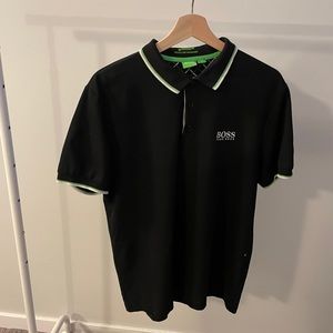 Gently Used Black Hugo Boss Polo Size L